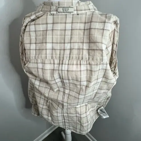 Guess  plaid button down shirt