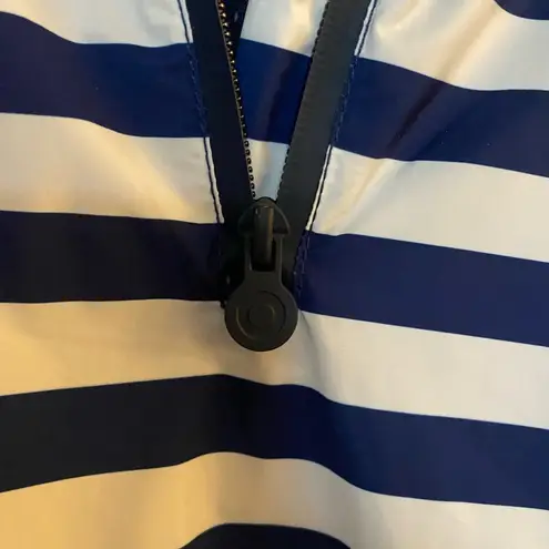 Hunter for Target Blue Stripe Half Zip Pullover with Hood, Size Extra Largre