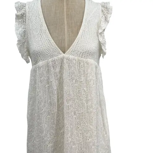 Judith March Project x Dede Raad Romper Lace Floral White Size Small