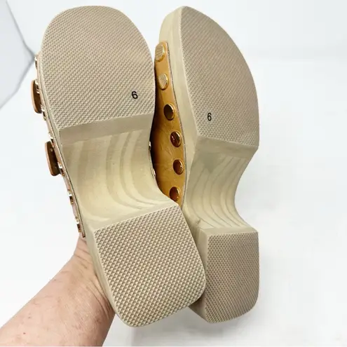 Kelsi Dagger  Jolt Tan Clog Sandals NWOT in Size 6