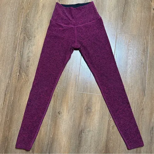 Beyond Yoga Spacedye Take Me Higher Legging - Heather Black Plumberry Size Small