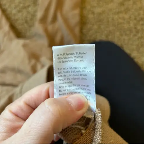 Risen Brown Wide Leg Lounge Pants Women's Small Neutral‎