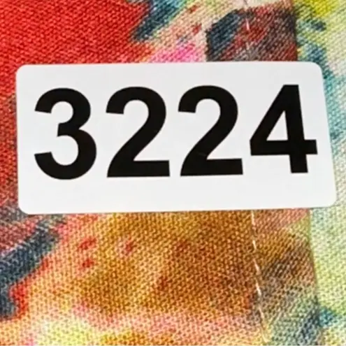 True Destinations Women’s Size S Multi Color Burst Tie Dye Super Wide Le… Yellow