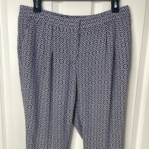 Loft NWT  Marisa Fluid Cuffed Pants (Sea Flower) - 6P (6 Petite)