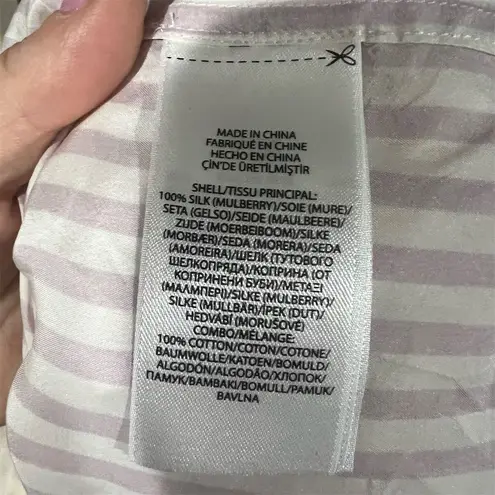 Ralph Lauren Polo Women's Striped Silk Blend Button