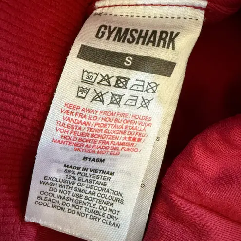 Gymshark 245  Razer Back Burgundy Sports Bra Small