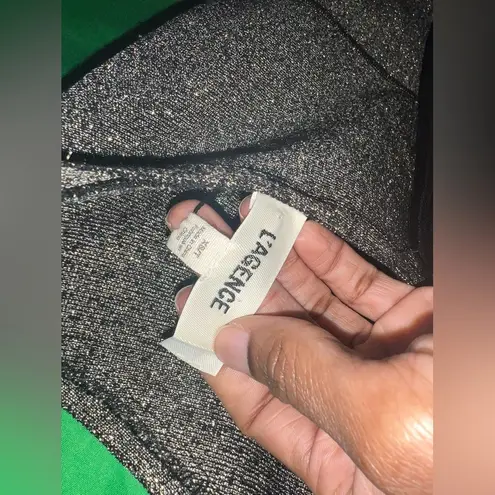 L'Agence NWT L’Agence Gold Metallic One Shoulder Mini Dress size XS