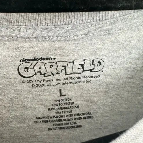 Garfield Women’s Large Meh Graphic Tee Grey