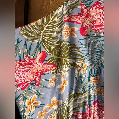 Blue Island Plus Plunge Neck Dolman Sleeve Mini Sundress/Swim Coverup summer