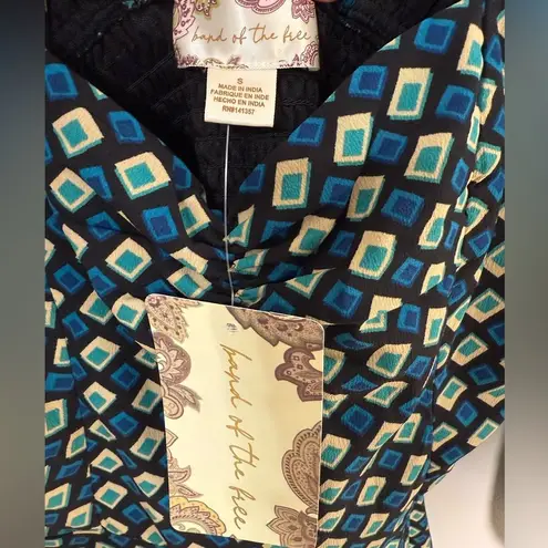 Band of the Free Genevieve Teal and Black Diamond Dress | S
