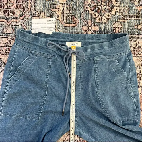 Level 99 Gabrielle Pull On Jogger Pants Chambray Ray of Light Blue NWT Medium - Image 10