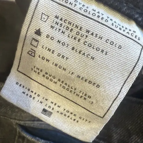 AYR The LaLa Straight Leg Jeans in Hush Hush Black Wash size 33 Short