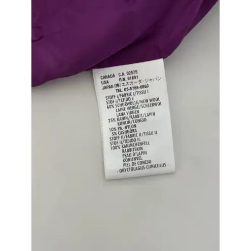 Escada VTG Wool Blend Blazer Purple Sz 8 Old Money retro Preppy Artsy Jacket