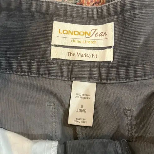 London Jean  Gray Corduroy Pants