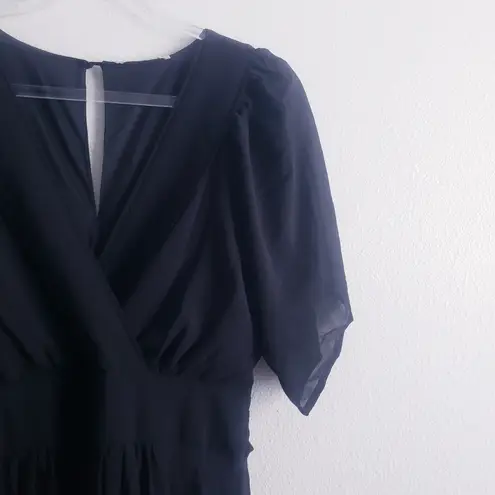 Baltic Born Katherine Maxi Dress Ruffle V-Neckline Ruffle New Without Tags