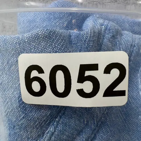 Orvis Classic Collection Womens XL Blue Linen Rayon Button Down Roll-Tab Shirt - Image 10