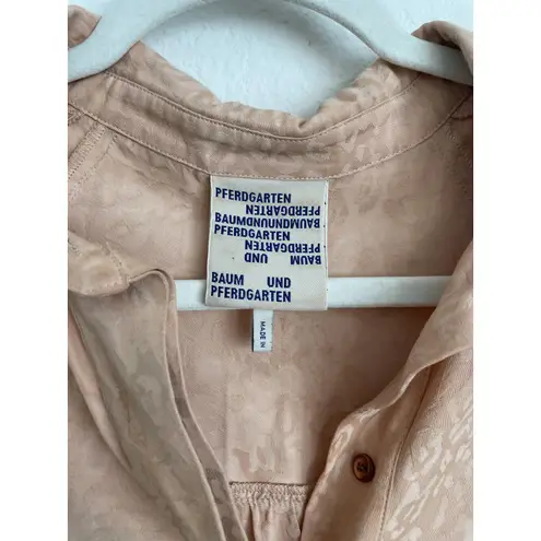 BAUM UND PFERDGARTEN Neutral Cream Cheetah Mini Dress Size M