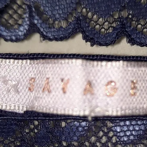 Savage X Fenty by Rihanna Lace Bra Size Medium Blue