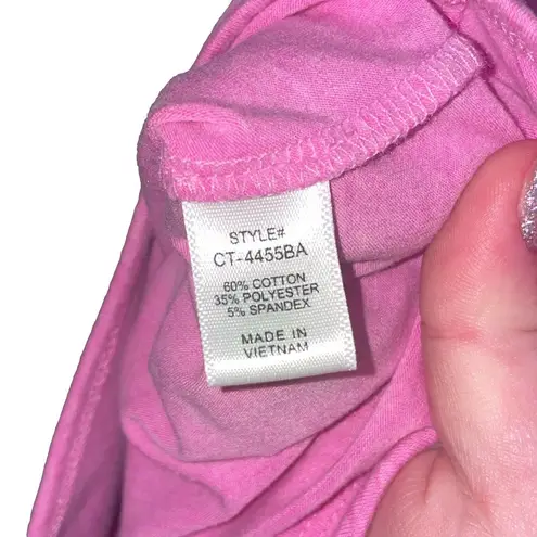 Zenana Outfitters Bodysuit Women Small Sleeveless Solid Fuchsia Pink Basic Layering Casual