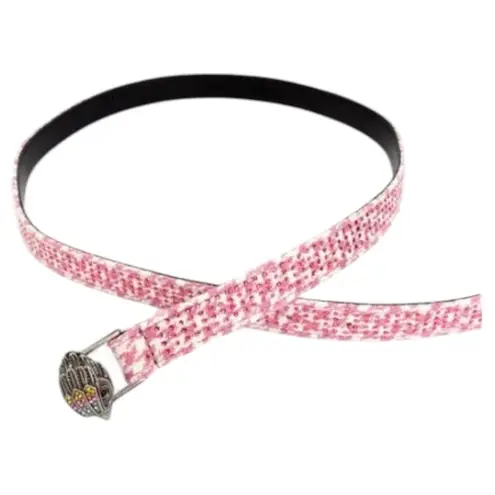 Kurt Geiger
Crystal Houndstooth Belt - Pink/Antique Brass Sz S/M