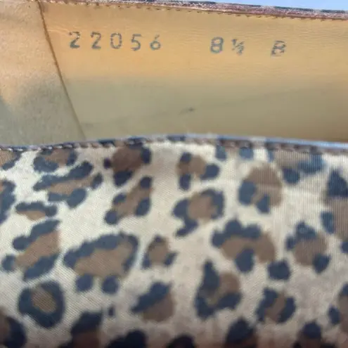 Bottega Veneta BOTTEGA VENETA Authenticate Leopard Print Women's Loafers Flats Size 8.5