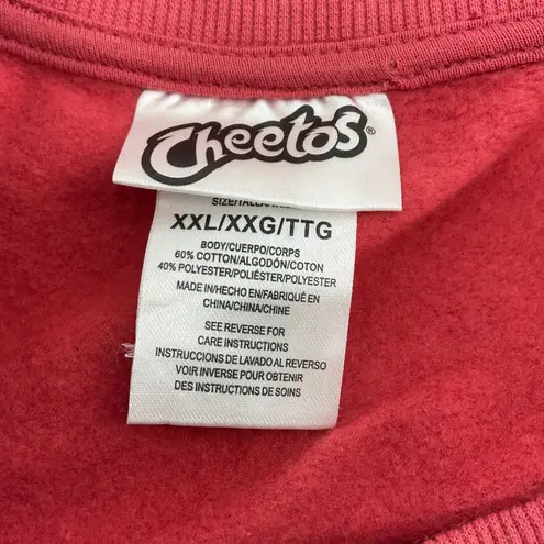 Cheetos Flamin Hot Crewneck Sweatshirt Graphic Print Red XXL