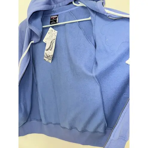 NEW Superfresh Panda & Crossbones Womens Full Zip Hoodie Hoodie Sweatshirt Small