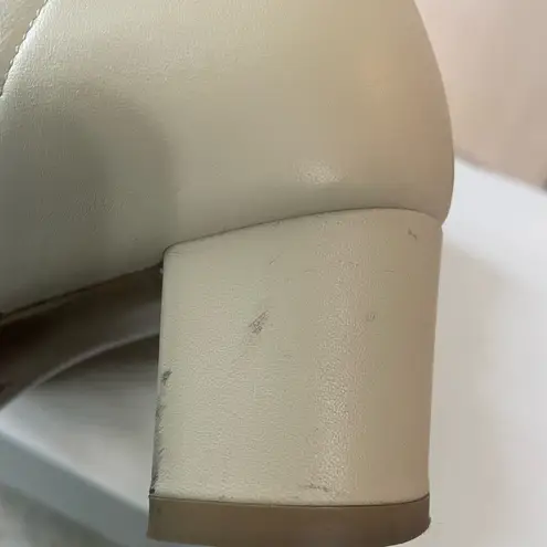 By Far Sofia Boots Off White Heeled Ankle Boot Leather Size 36 Women’s 5.5