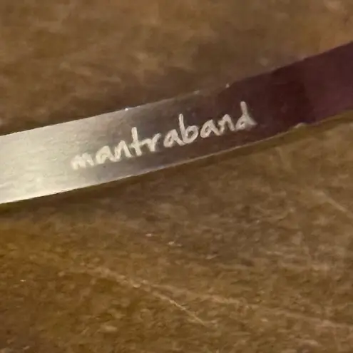 MantraBand stainless Steel I can and I will cuff bangle bracelet