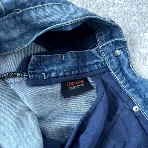 Roberto Cavalli Devils Large Vintage Y2k Jeans Slouchy Loose Straight Leg Denim