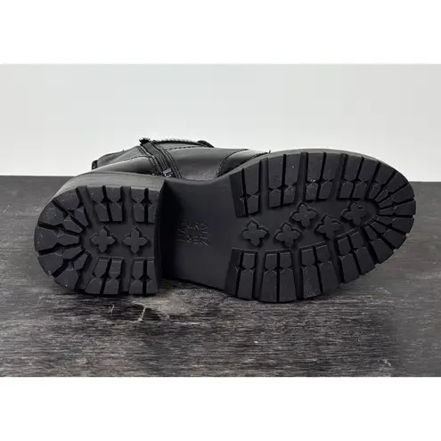 Naturalizer NEW Womens Size 7M Chunky Heel Punk Grunge Whimsigoth Black Zip Boots