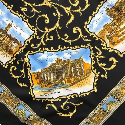 Vatican Vintage Jubilee Women's Italian Scarf Black