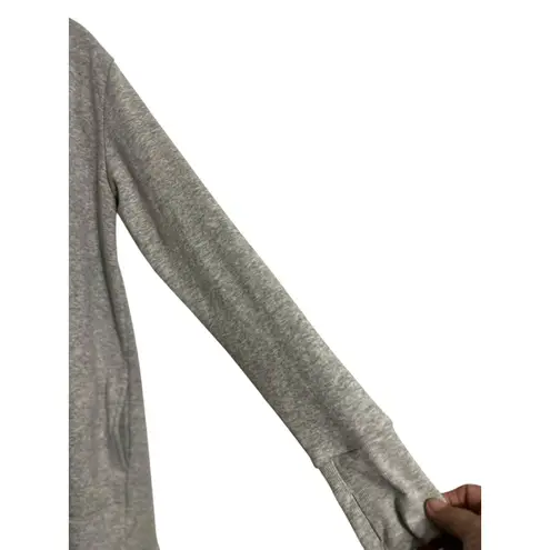 Active Life Heather Gray Hoodie Open SZ SM Fleece Soft Terry Inside Pockets