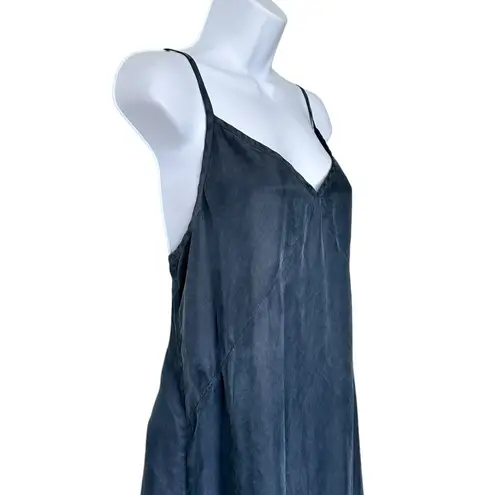 Jenni Kayne Riviera Slip Dress Charcoal Sundress Casual Maxi capsule feminine L
