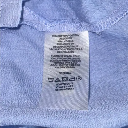 Loft  Blouse in Light Blue with Elegant Embroidery