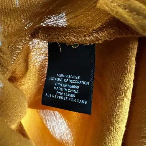 Curations Tie Front Cardigan Plus Size 3X Rust Orange Embroidered Cottagecore