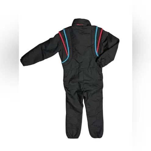 Obermeyer VTG 90’s Cassie Black One Piece Ski Snow Suit Sz 10 Full Zip Pockets