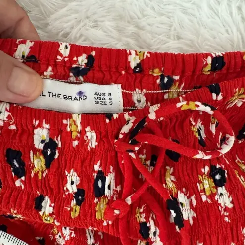 Faithfull the Brand Della Smocked Floral Jumpsuit Size 4