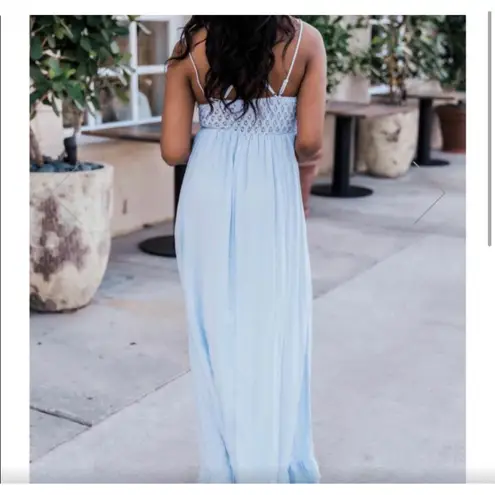 Pink Lily Powder Blue Maxi Dress 