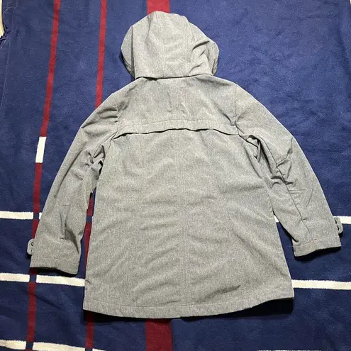 Calvin Klein Performance heather grey fleece lined waterproof coat w/ hood
L Gray Size L