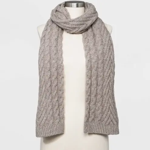 Universal Threads NWT Universal thread cable knit scarf oatmeal beige new with tags super soft