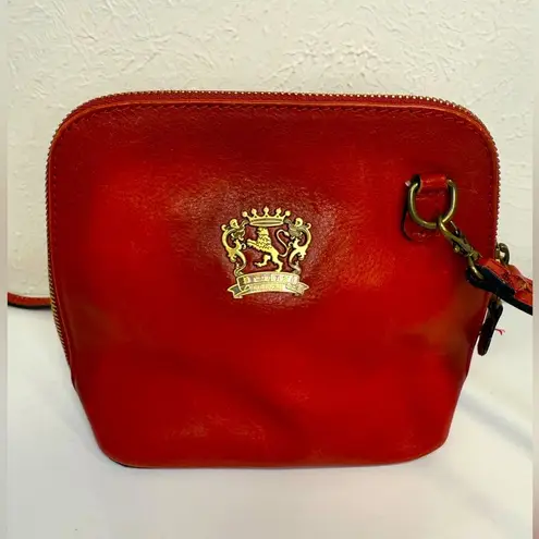 Pratesi Firenze Red Small Italian Leather Crossbody Bag VGUC