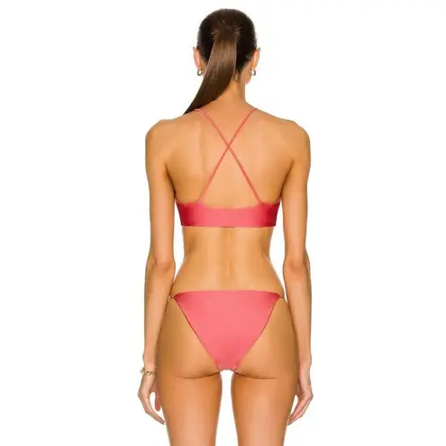 JADE SWIM Livi Bikini Top in Coral Sheen XSmall New Womens Swimsuit Pink Size XS