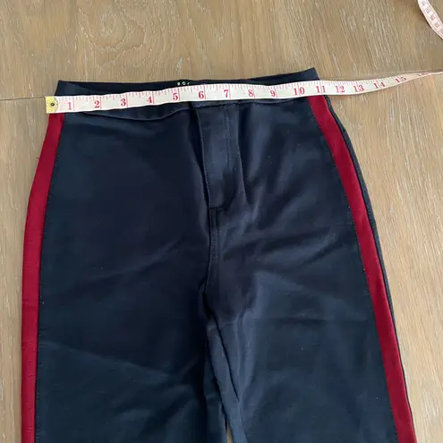 Boom Boom Jeans Navy Chino Stretch Pants with Red Stripe