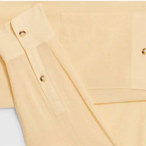 Club Monaco EUC - Chemise Long Sleeve Marnee Shirt in Banana Size - Small