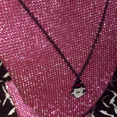 Boutique Creepy Ghost in Halloween Witch Costume Necklace Jewelry for Women Spooky emo