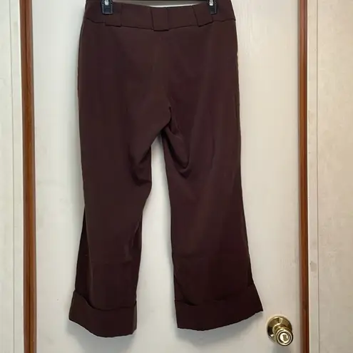 Studio Y Women’s size 9/10 low rise, brown, office, where gauchos wide leg.