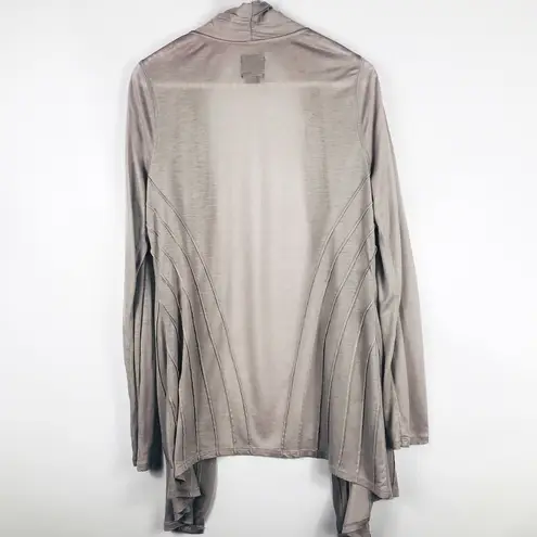 Deletta | Anthropologie Gray Open Front Cardigan