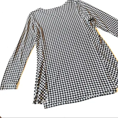 Eliza J J. Jill Wearever Collection Houndstooth Tunic Top