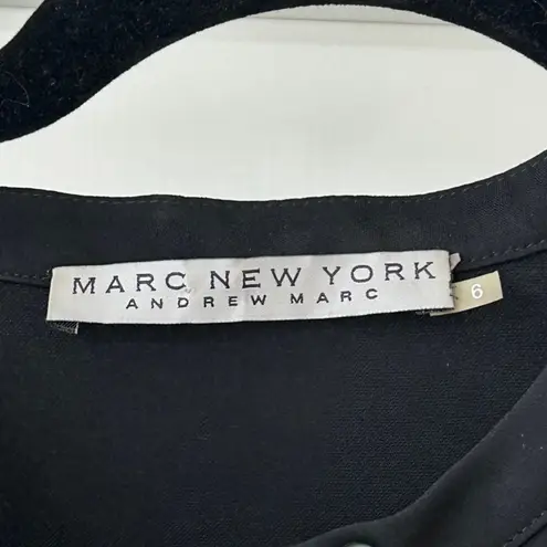 Marc New York Short Sleee Black Tunic Dress, Size 6